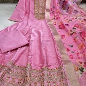 Top Bottom & Dupatta - Banana Silk